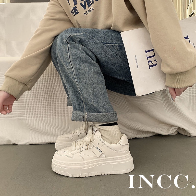 INCC   thể thao nữ giày giày thể thao nữ 2023 NEW giày sneaker nữ đáy dày Xu hướng thời trang Thông khí  Thoải mái Thời trang Hàn Quốc Beautiful B95F42R 37Z230910
