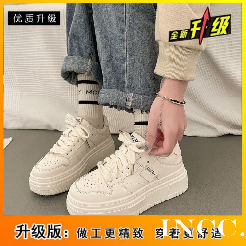 INCC   thể thao nữ giày giày thể thao nữ 2023 NEW giày sneaker nữ đáy dày Xu hướng thời trang Thông khí  Thoải mái Thời trang Hàn Quốc Beautiful B95F42R 37Z230910