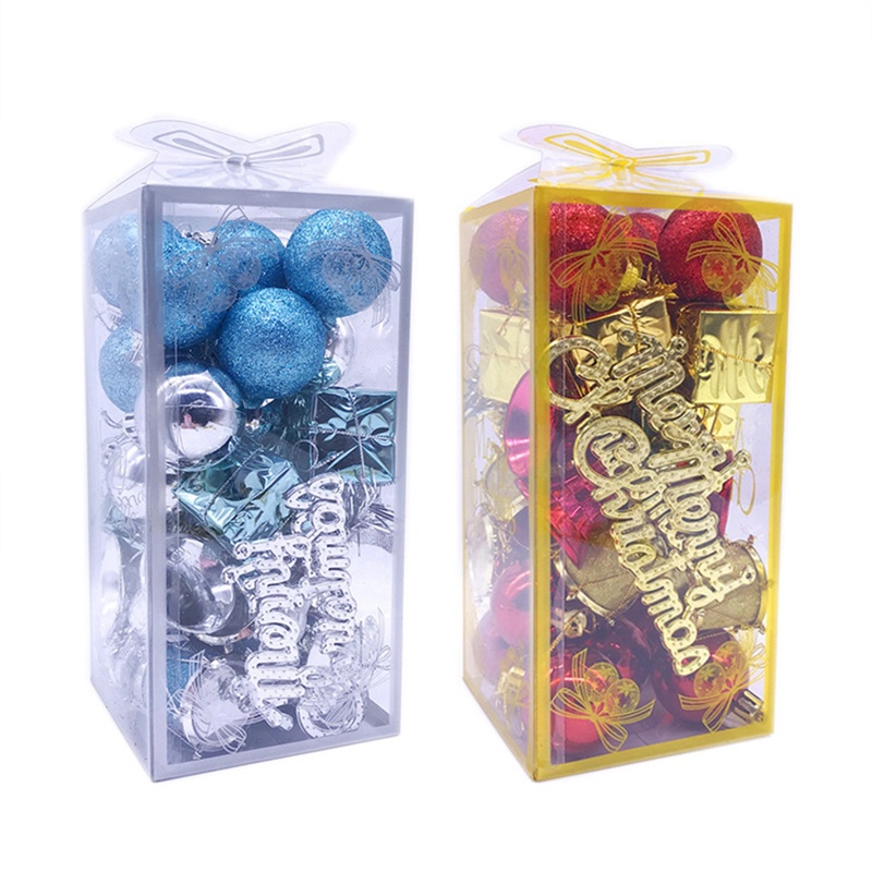 Bộ 32 Trái Châu Nhỏ Trang Trí Cây Thông Giáng Sinh Chống Vỡ