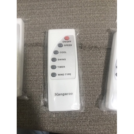 Điều khiển remote từ xa dùng cho Quạt điều hoà Kangaroo KG50F79 - loại có 6 nút bấm- hàng chính hãng zin - tặng kèm pin