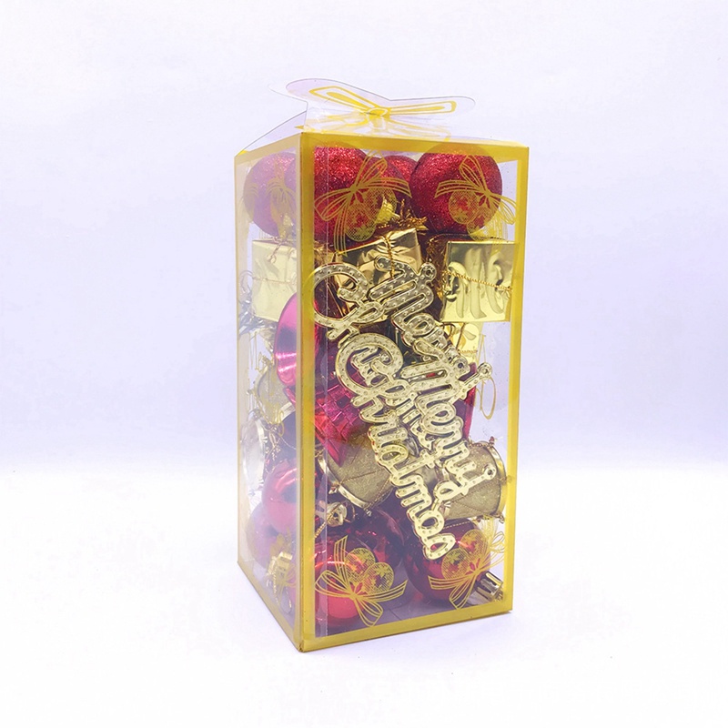 Bộ 32 Trái Châu Nhỏ Trang Trí Cây Thông Giáng Sinh Chống Vỡ