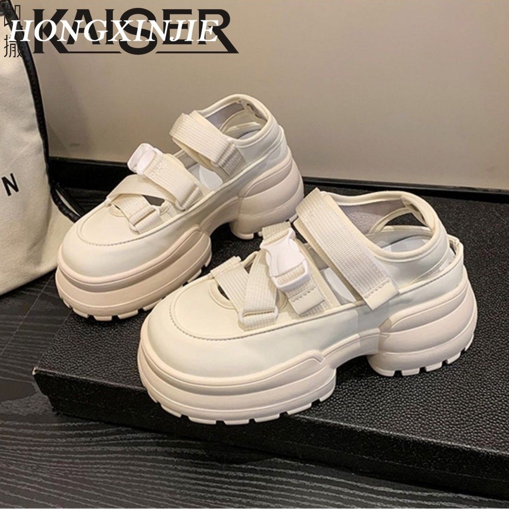 HONGXINJIE dép sandal nữ dép đi biển dép đế cao Thoải Mái Xinh Xắn  B98G1PX 35Z230829