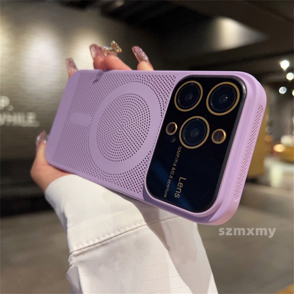 Ultra Ốp Điện Thoại Cứng Siêu Mỏng Có Nam Châm Làm Mát Cho iphone 15 14 13 12 pro max