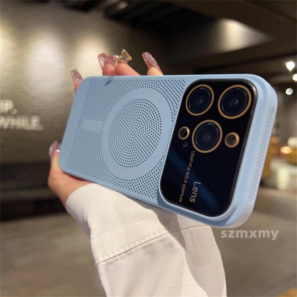 Ultra Ốp Điện Thoại Cứng Siêu Mỏng Có Nam Châm Làm Mát Cho iphone 15 14 13 12 pro max