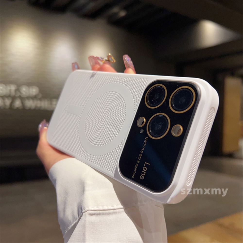 Ultra Ốp Điện Thoại Cứng Siêu Mỏng Có Nam Châm Làm Mát Cho iphone 15 14 13 12 pro max