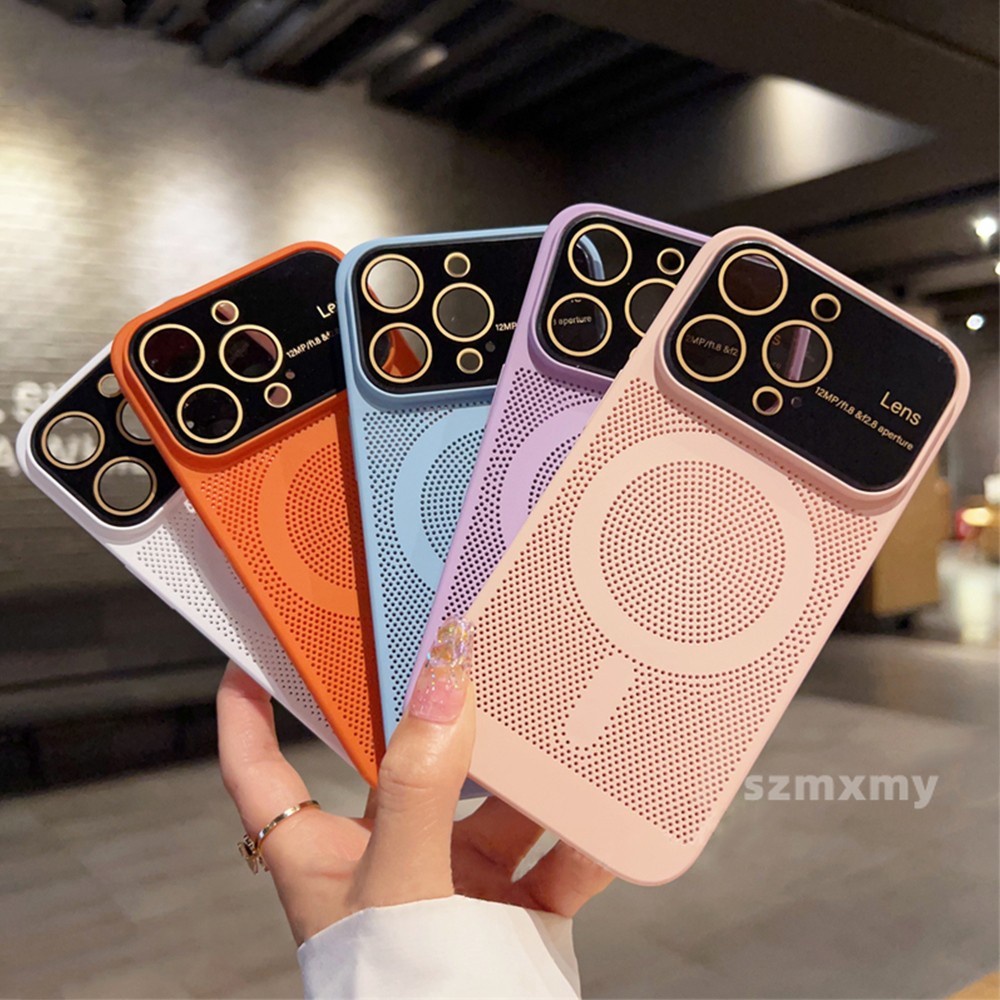 Ultra Ốp Điện Thoại Cứng Siêu Mỏng Có Nam Châm Làm Mát Cho iphone 15 14 13 12 pro max