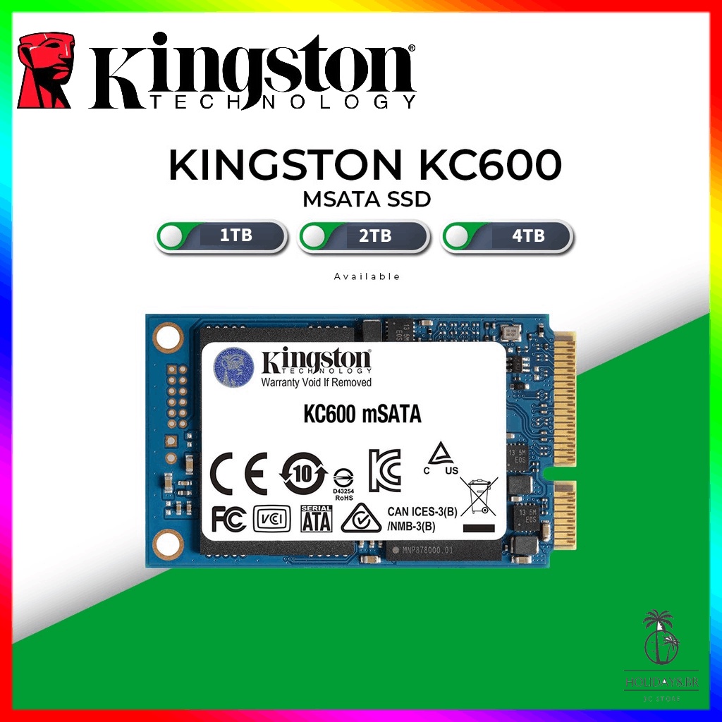 Ổ Đĩa Cứng kingston msata ssd (512gb / 1tb / 2t) kc600 3d tlc