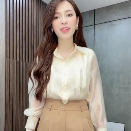 Áo Óng Be Dài Tay Liin Clothing Chất Liệu Lụa Cao Cấp - SMD165SBE-S23