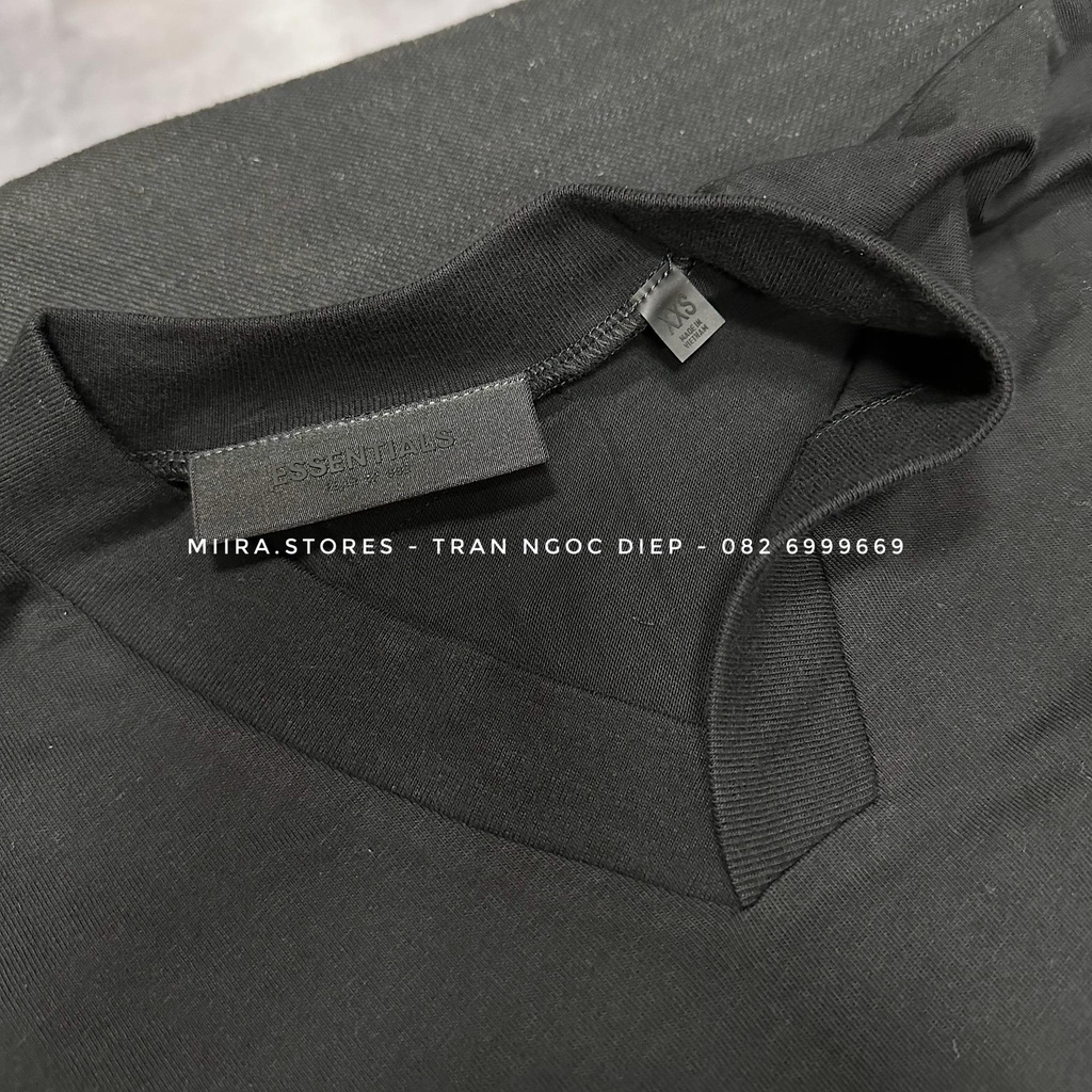 BLACK CORE - V-NECK TEE ESSENTIALS JET BLACK - Áo thun tee cổ chữ V ESSENTIALS JET BLACK