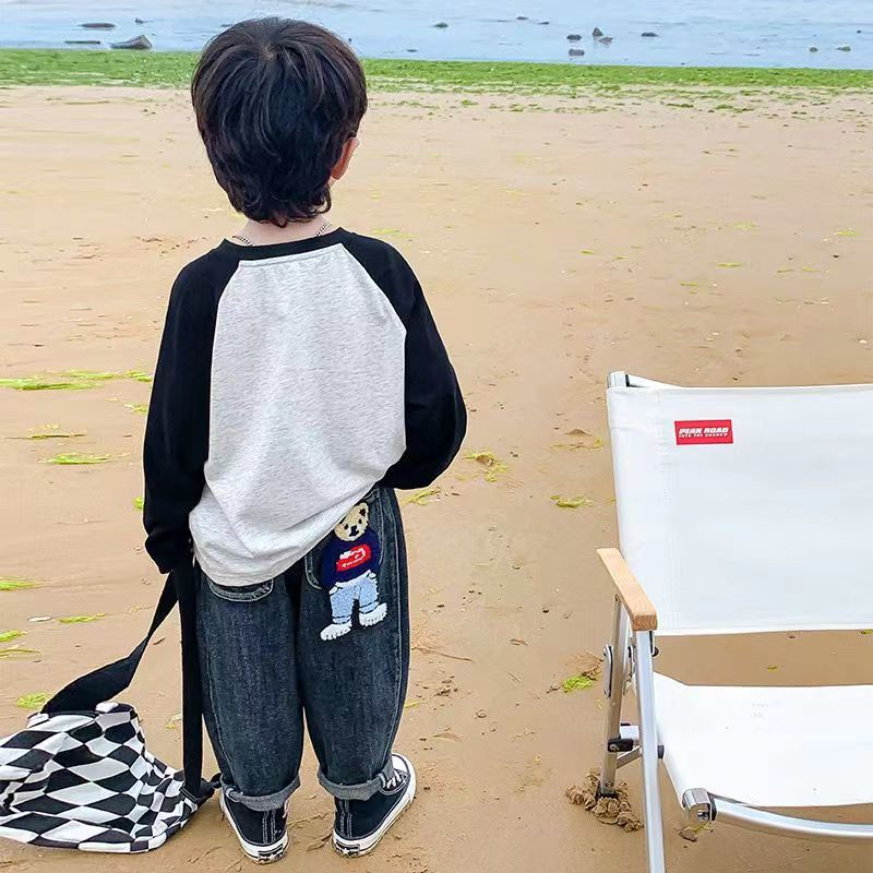 Quần Jean Họa Tiết Hoạt Hình Thời Trang Mùa Thu 2023 Dành Cho Bé Trai