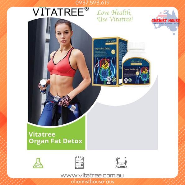 Viên Uống Thải Độc Mỡ Nội Tạng chuẩn Úc liệu trình 30 ngày - Vitatree Organ Fat Detox 60 capsules -chemisthouse