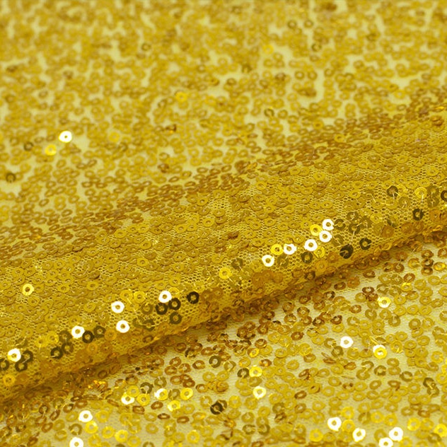 Vải Đính Kim Sa Lấp Lánh 3mm 0.5 yard Dùng May Đầm