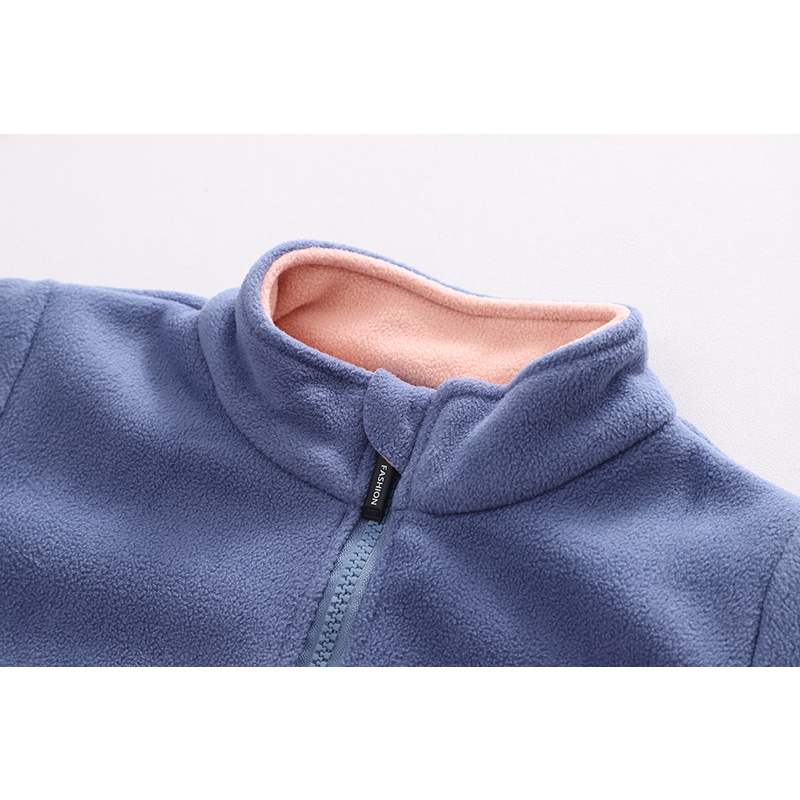 Áo Khoác Lông Cừu Phong Cách Hàn Quốc Thời Trang Xuân Thu Cho Bé Trai Và Gái