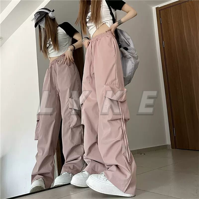 Quần ống rộng nữ Quần y2k hot trend 2023 Quần túi hộp Quần jogger nữ quần ống suông Quần cargo pants Đi Làm Đường Phố Cổ Điển