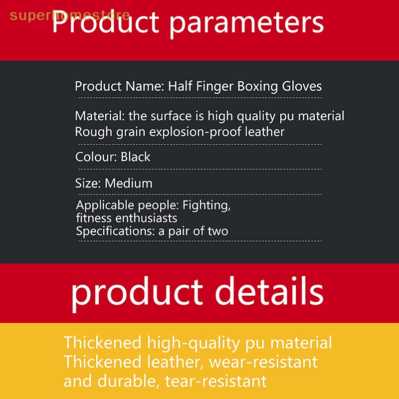 Spth Găng Tay Đấm Bốc / taekwondo Chuyên Dụng Cho Người Lớn Và Trẻ Em uyi