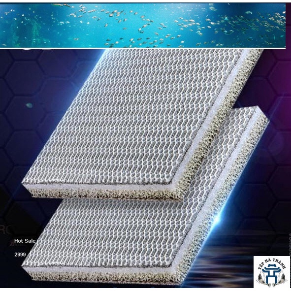 Bông Lọc 6D Thế Hệ Mới Size 50x12x2 cm - Vật Liệu Lọc Cao Cấp Cho Bể Cá Cảnh