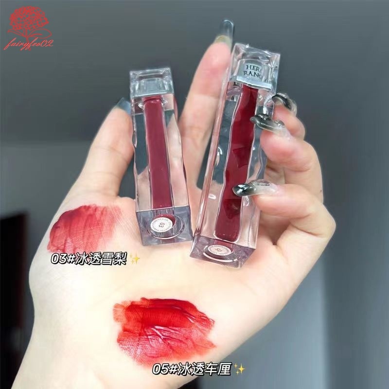 Son Bóng herorange Nuôi Dưỡng Môi Lâu Trôi Trọng Lượng Nhẹ