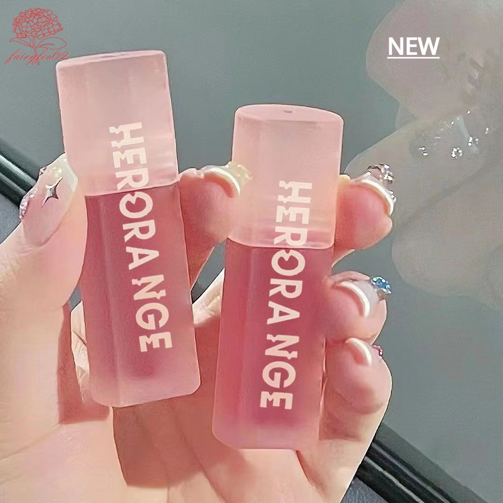 Son Bóng herorange Nuôi Dưỡng Môi Lâu Trôi Trọng Lượng Nhẹ