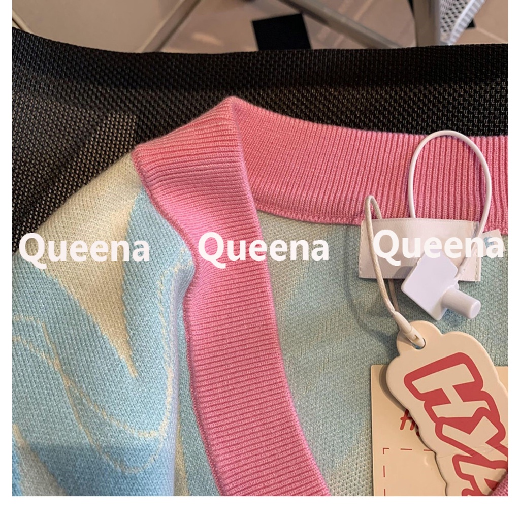 Queena  Áo Len áo khoác cardigan áo cardigan Thời trang hàn quốc  fashion Trendy Comfortable Thời trang A91K87P 36Z230909