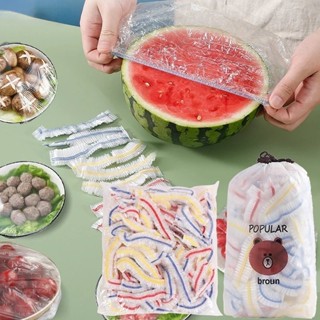 Combo 300 màng co bọc bảo quản thực phẩm nhiều màu bằng PE dùng 1 lần an toàn