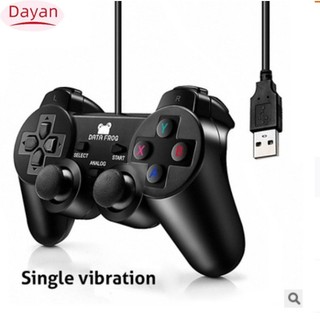 Có dây usb pc bộ điều khiển trò chơi tay cầm chơi game cho pc windows máy tính laptop màu đen cần điều khiển