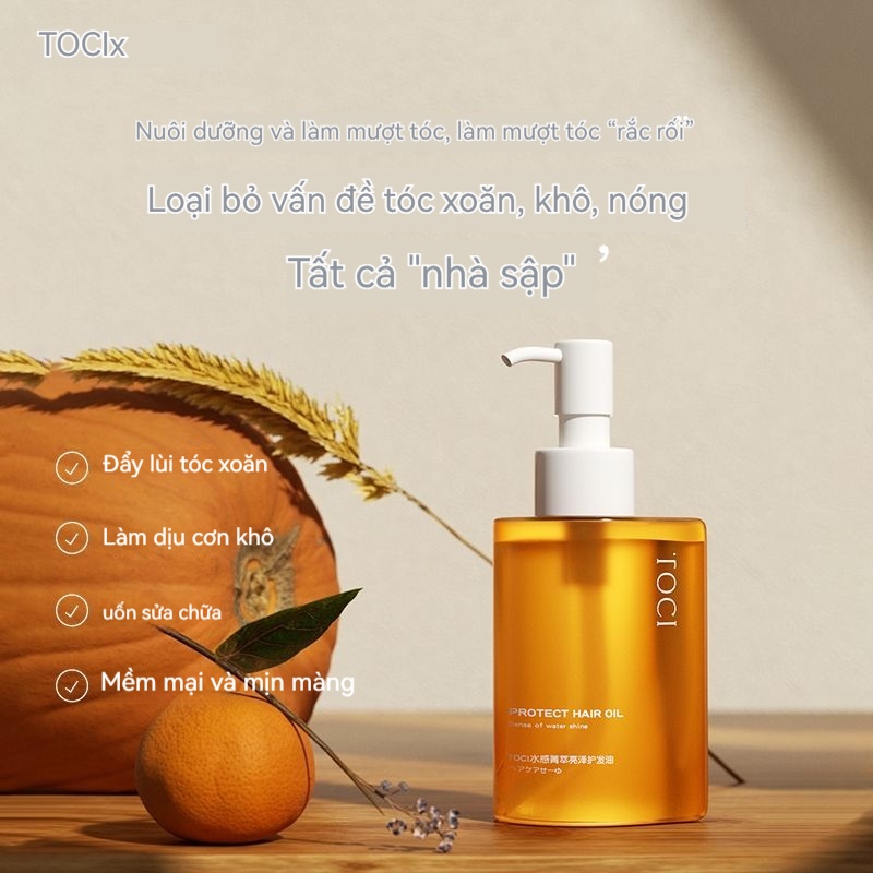 TOCI Tinh dầu dưỡng tóc khô, khô, nóng, sửa chữa mùi thơm, bị hư hỏng, trơn, không dầu mỡ.