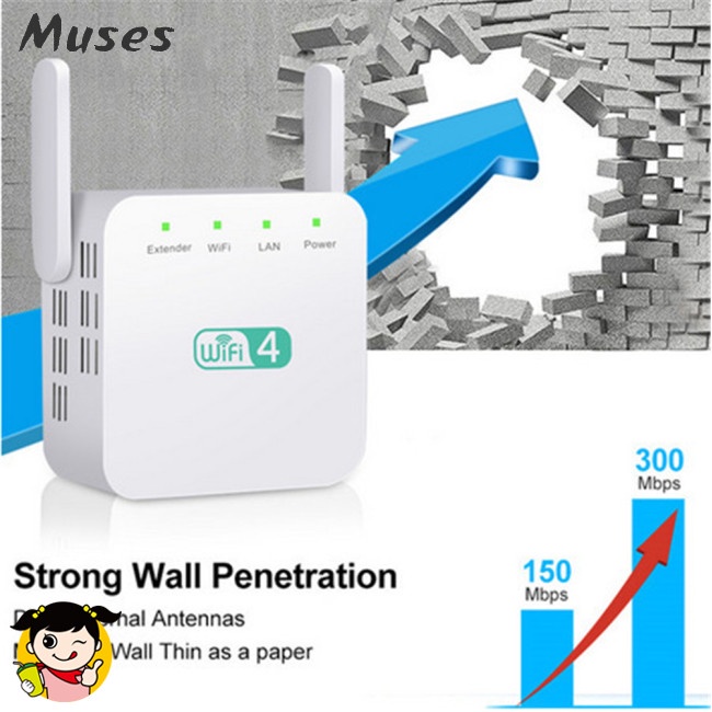 Ăng Ten Khuếch Đại Tín Hiệu wifi Phạm Vi 2 Ăng Ten 300mbps