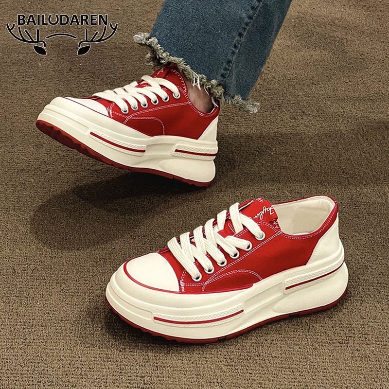 BAILUDAREN.Burberry Giày Thể Thao Đế Dày Tăng Chiều Cao Thời Trang Năng Động