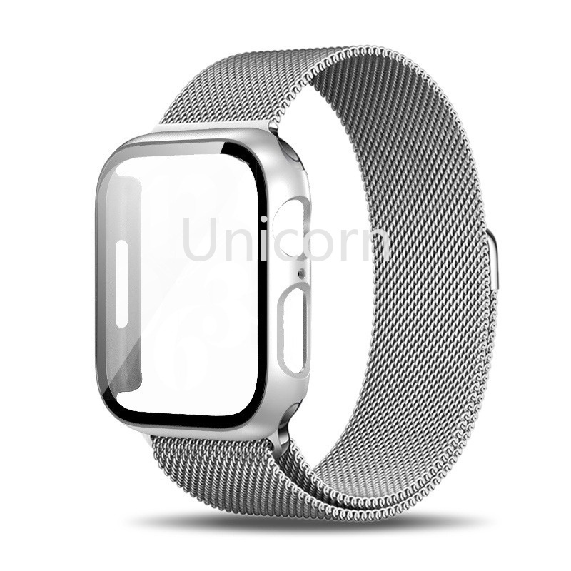 Kính Ốp Bằng Thép Không Gỉ Dành Cho apple watch 41mm 45mm 40mm 44mm 38mm 42mm iwatch 8 5 4 3 se 6 7 ultra 49mm