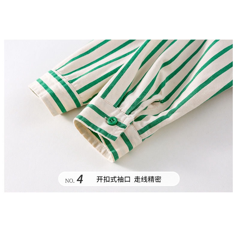 Áo Sơ Mi Kẻ Sọc In Hình Khủng Long Thời Trang Mới 2023 Cho Bé Trai