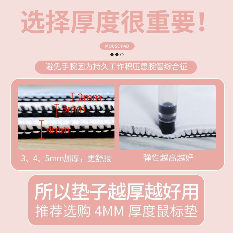 Tấm Lót Chuột Bàn Phím Máy Tính Chống Trượt Hình Thỏ Dễ Thương