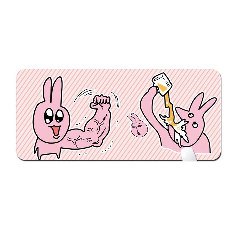 Tấm Lót Chuột Bàn Phím Máy Tính Chống Trượt Hình Thỏ Dễ Thương