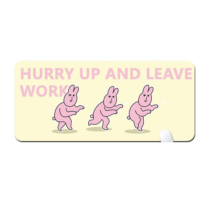 Tấm Lót Chuột Bàn Phím Máy Tính Chống Trượt Hình Thỏ Dễ Thương