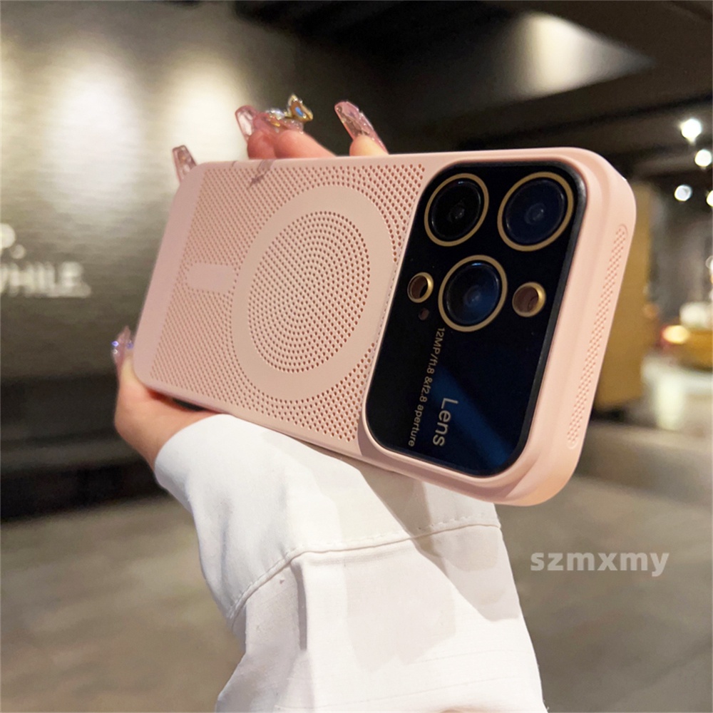 Ultra Ốp Điện Thoại Cứng Siêu Mỏng Có Nam Châm Làm Mát Cho iphone 15 14 13 12 pro max