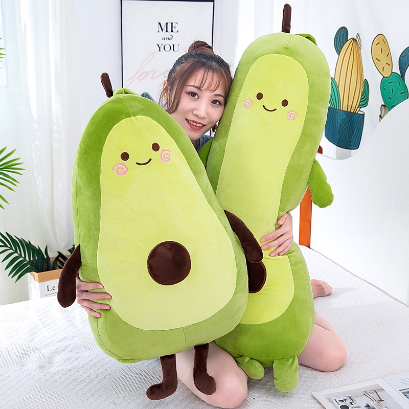 Hangdian Gối Ôm Nhồi Bông Hình Trái Bơ Sáng Tạo