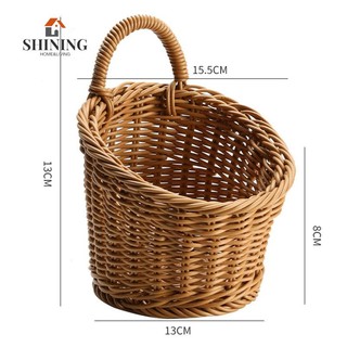 Rổ đựng trái cây rau củ quả treo tường đa năng có tay cầm tiện lợi