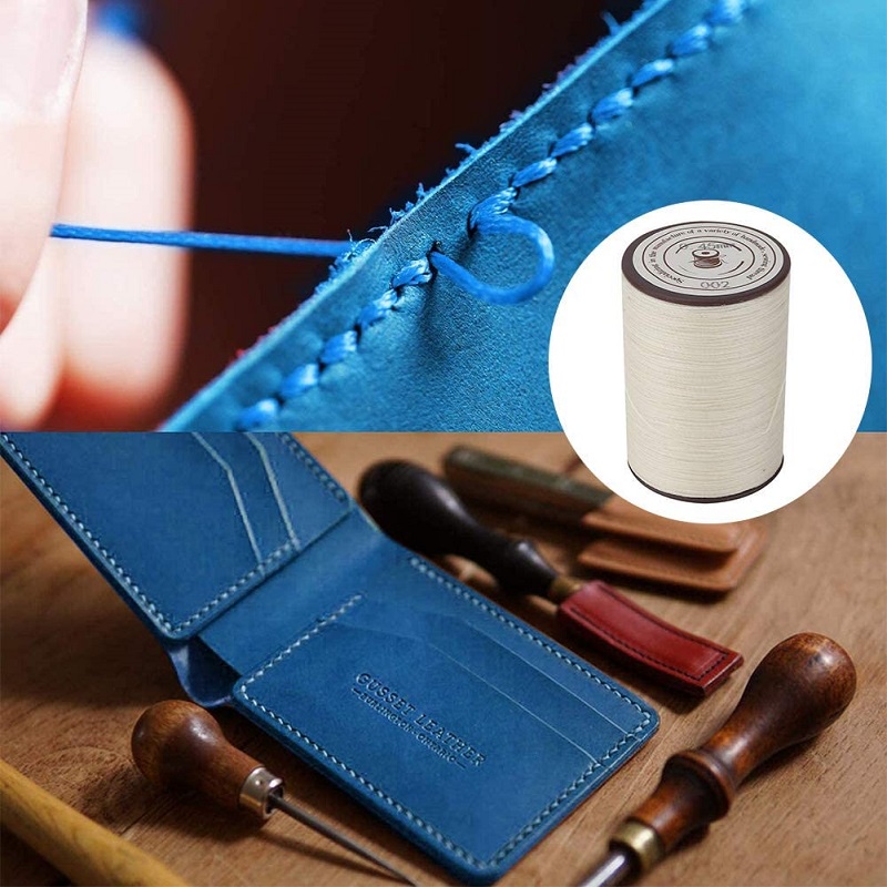 0.35mm Dây sáp polyester Da Craft May Wax Thread Vòng Da May Dây sáp DIY