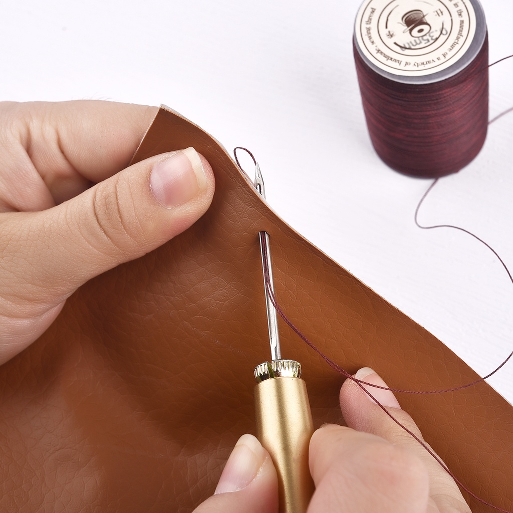 0.35mm Dây sáp polyester Da Craft May Wax Thread Vòng Da May Dây sáp DIY