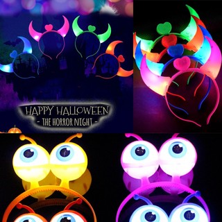 Cài tóc hình sừng quỷ có đèn led phát sáng độc đáo