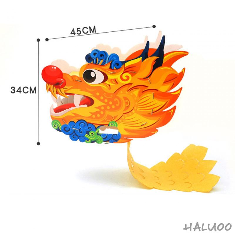 Bộ Vật Liệu Tự Làm Rồng Giấy Thủ Công Trang Trí Tiệc Mùa Xuân