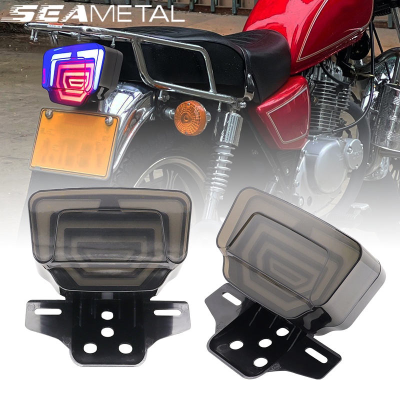 Seametaler Bộ 2 Đèn led Tín Hiệu Đuôi Xe Máy Không Thấm Nước Cho tmx125