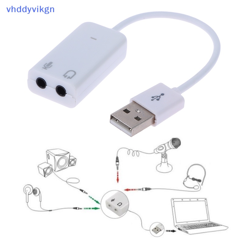 Thẻ Âm Thanh 3d Chuyển Đổi usb 2.0 Sang usb 2.0 7.1 Kênh 5hv2 Chuyên Dụng Cho laptop vn