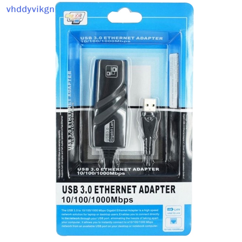 Card Mạng vhdd 1000mbps usb3.0 Có Dây Cho pc laptop vn