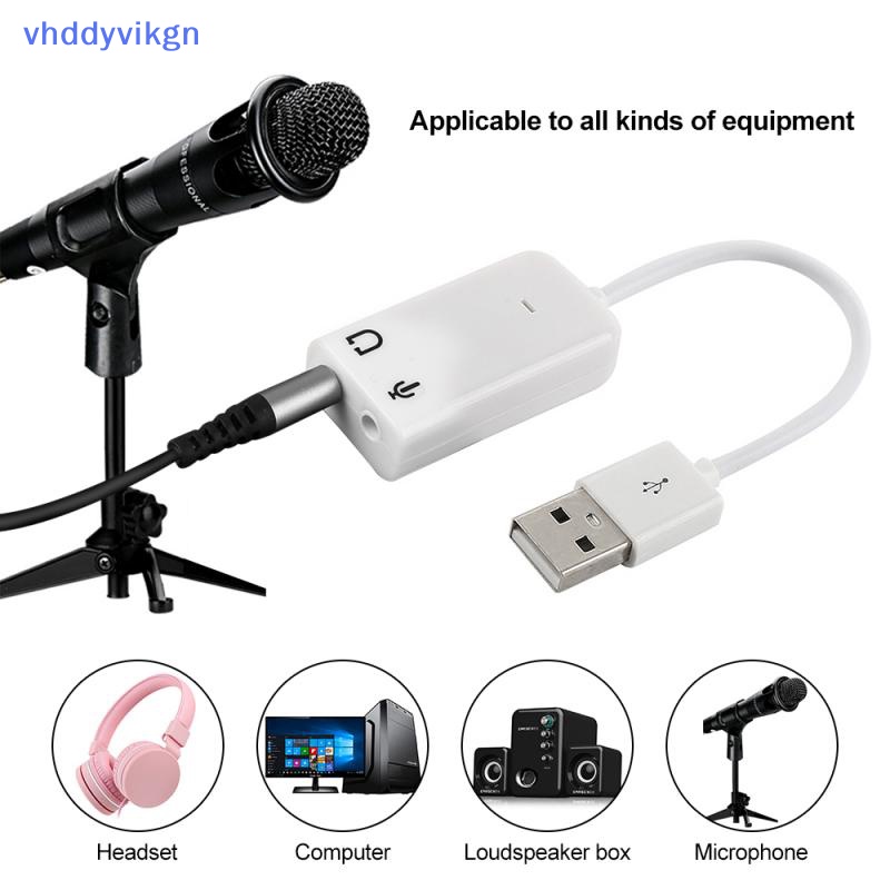 Thẻ Âm Thanh 3d Chuyển Đổi usb 2.0 Sang usb 2.0 7.1 Kênh 5hv2 Chuyên Dụng Cho laptop vn