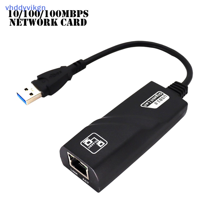 Card Mạng vhdd 1000mbps usb3.0 Có Dây Cho pc laptop vn