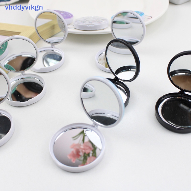Vhdd Giá Đỡ Điện Thoại mini Hình Tròn Hai Mặt Gương Xoay 360 Độ Có Thể Gập Lại vn