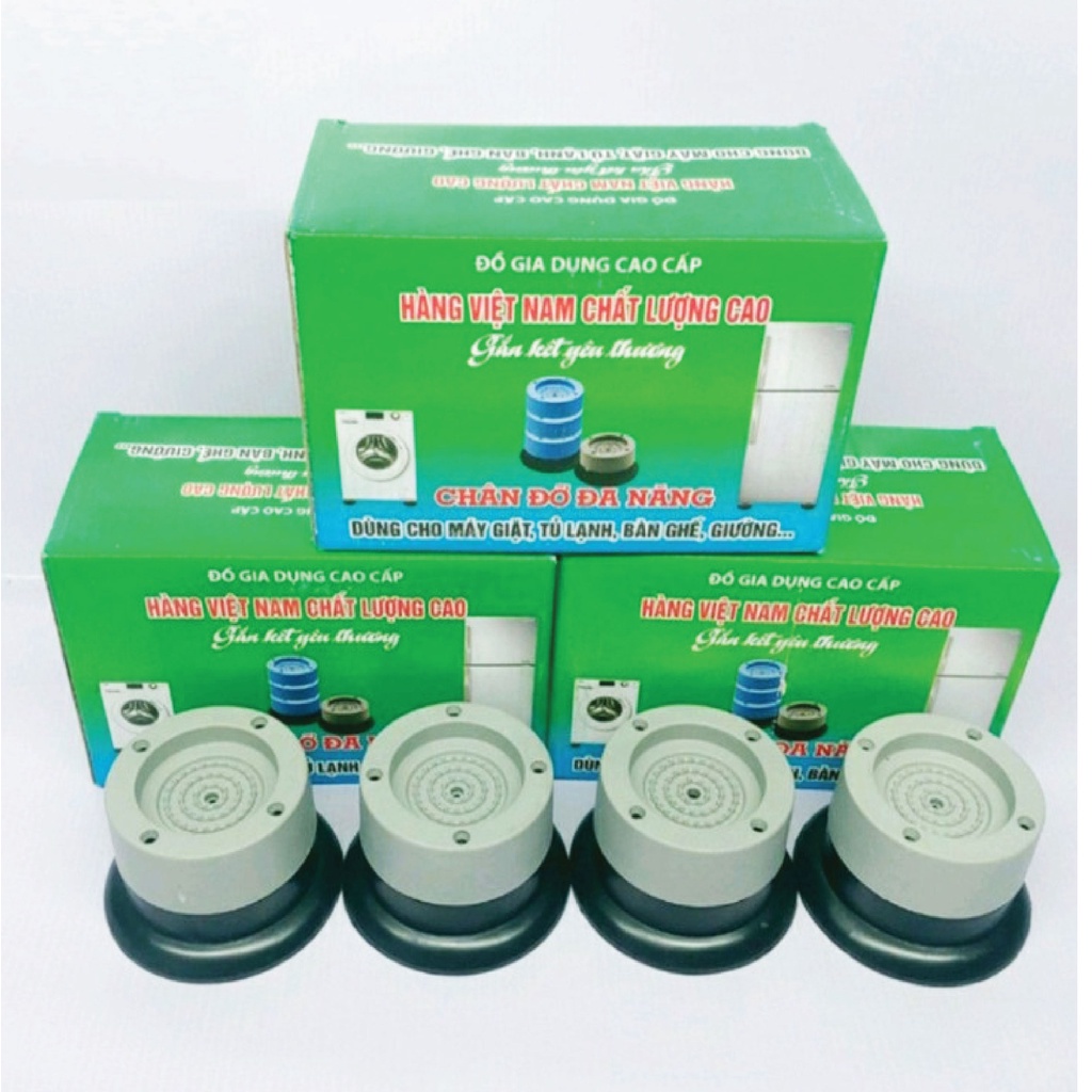 Bộ 4 chân Chống rung chân đỡ đa năng, chống rung máy giặt kiểu mới