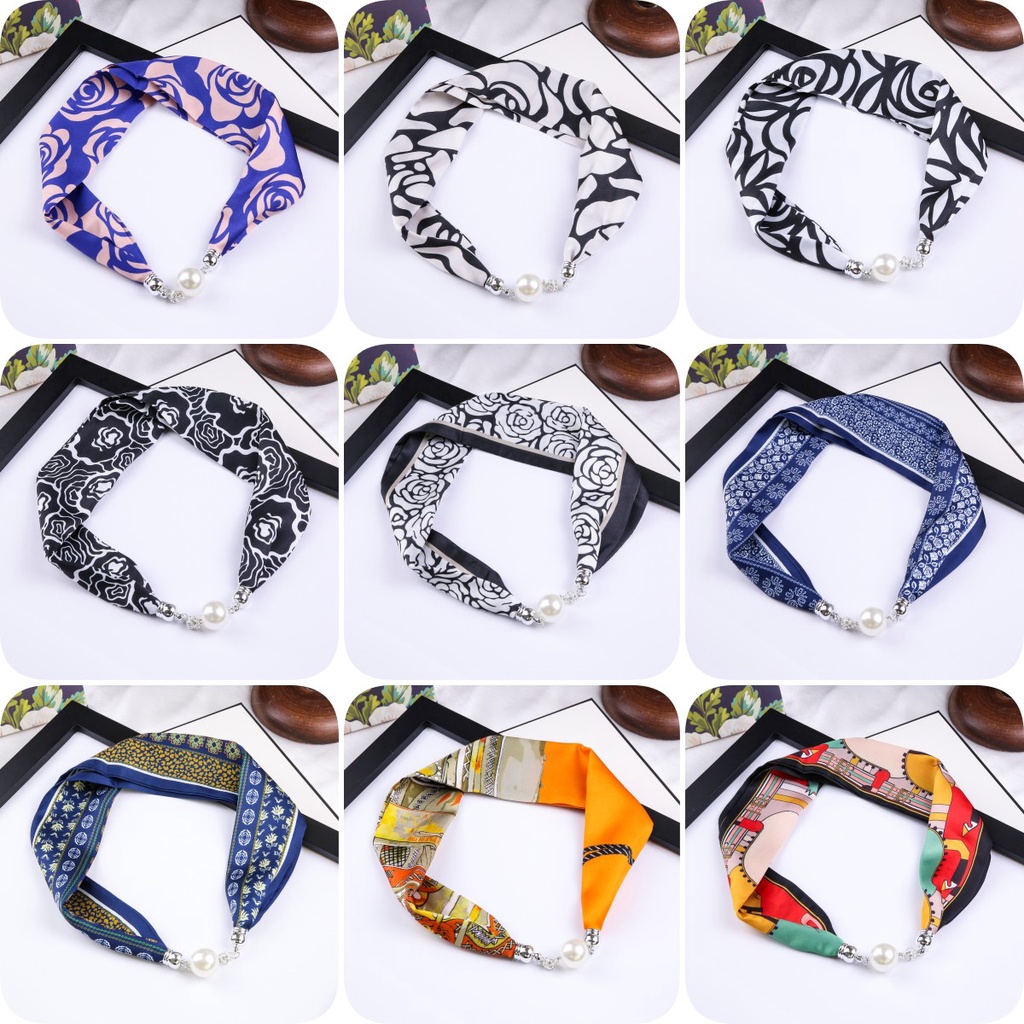 Khăn Choàng Cổ Đa Năng 22.13X4.17Inch 56.2X10.6Cm Trang Trí Nút Thời Trang wj1135