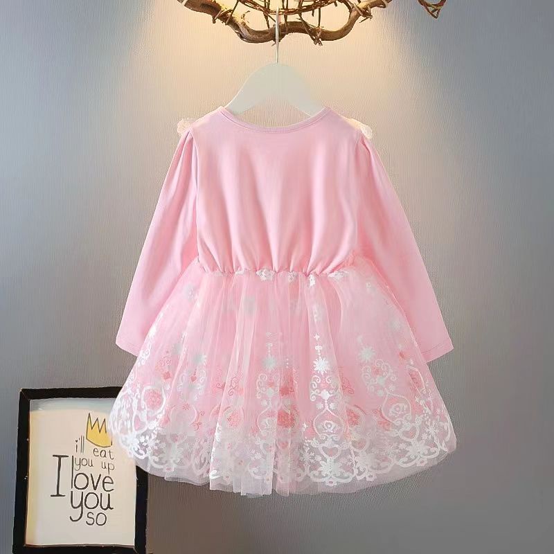 Đầm Công Chúa elsa Phong Cách Thời Trang Mùa Hè Mới Dành Cho Bé Gái