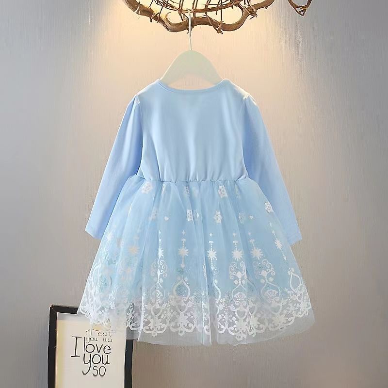 Đầm Công Chúa elsa Phong Cách Thời Trang Mùa Hè Mới Dành Cho Bé Gái